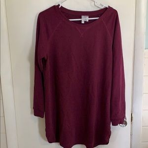 Tunic sweatshirt